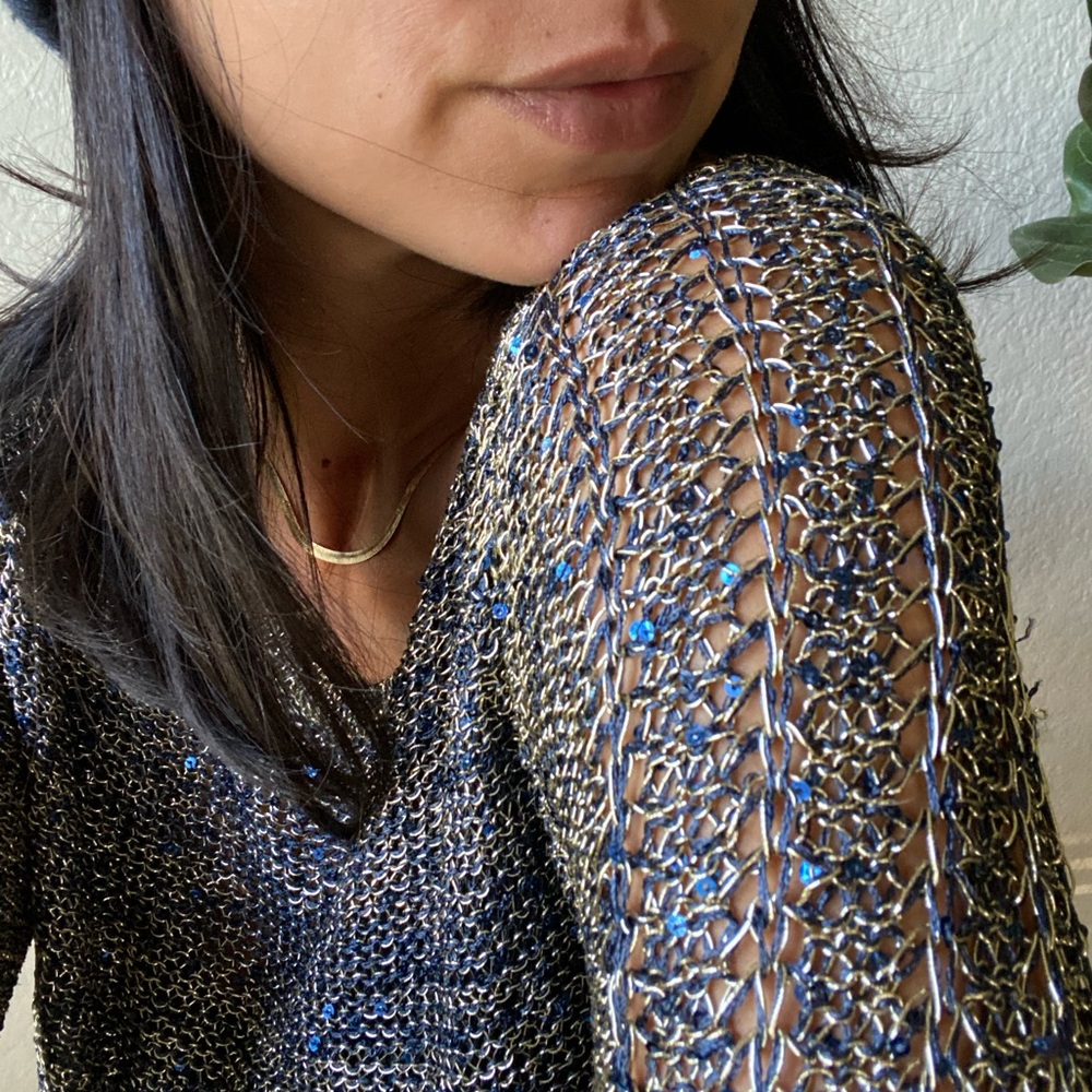 Sparkly Mesh Sweater
